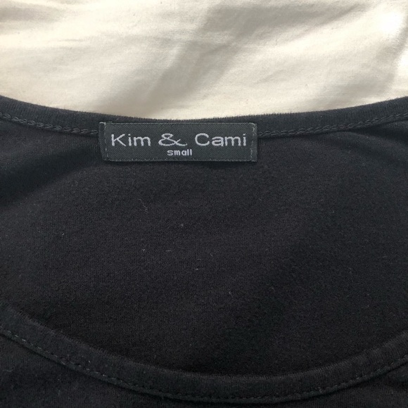 🔅3/$15🔅 Black Top with Twist Tie Detail - Picture 3 of 3